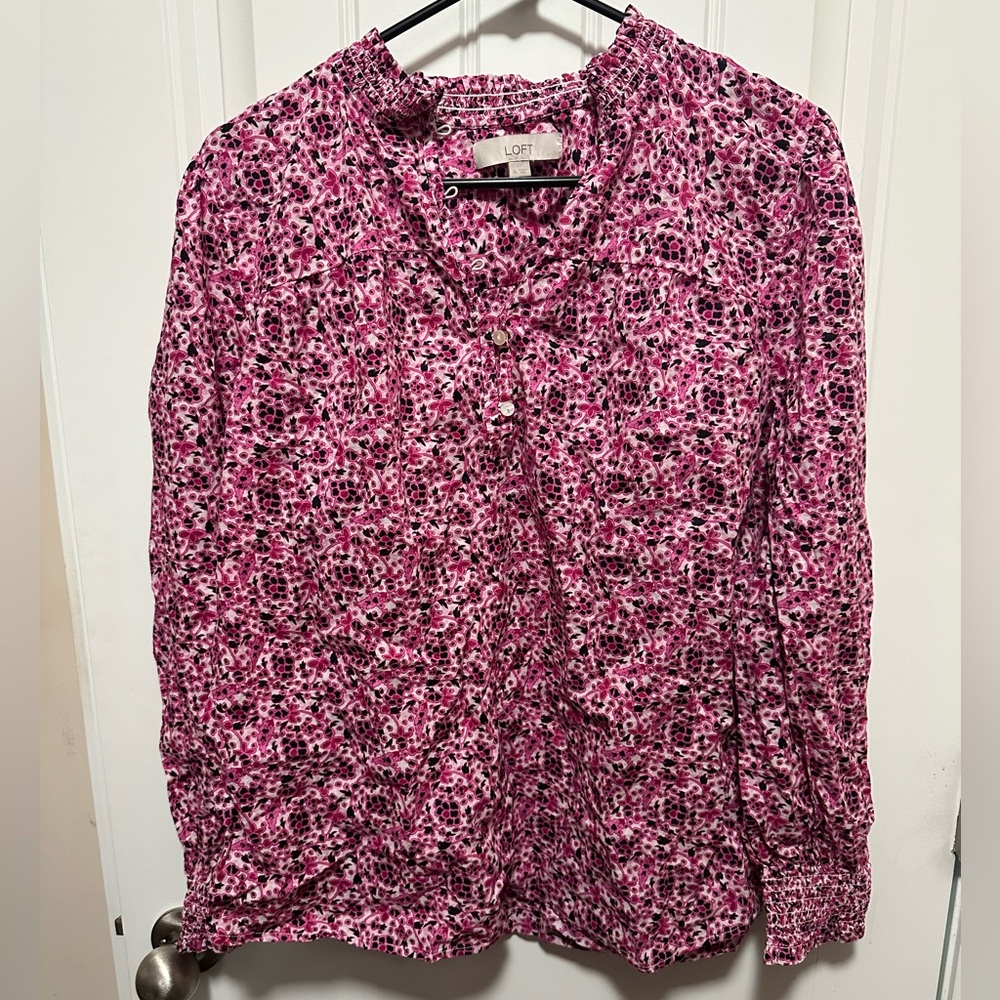 LOFT long sleeve blouse